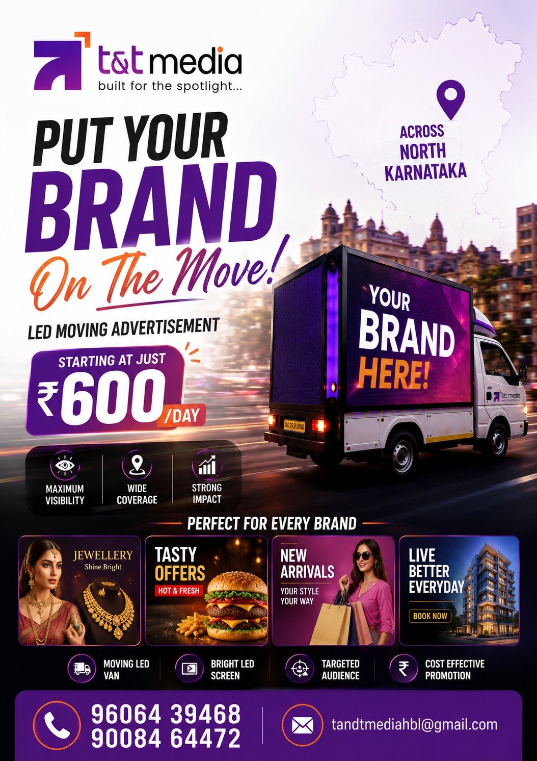 T&T Media LED Moving Van