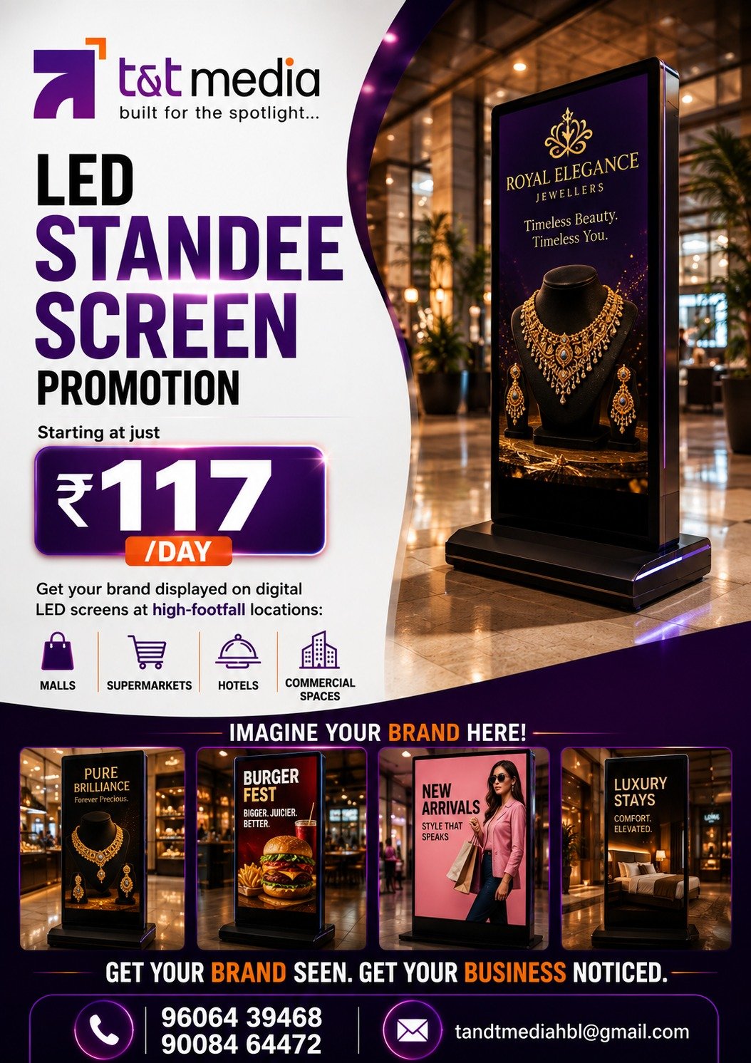 T&T Media LED Standee Screen